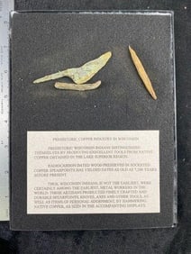 FRAME IS INCLUDED PREHISTORIC COPPER INDUSTRY IN WISCONSIN PREHISTORIC WISCONSIN INDIANS