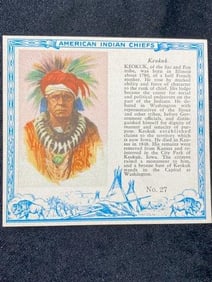 Red Man Chewing Tobacco famous Indian Chiefs #27