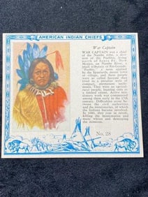 Red Man Chewing Tobacco famous Indian Chiefs #28