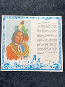 Red Man Chewing Tobacco famous Indian Chiefs #29