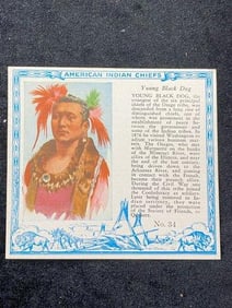 Red Man Chewing Tobacco famous Indian Chiefs #34