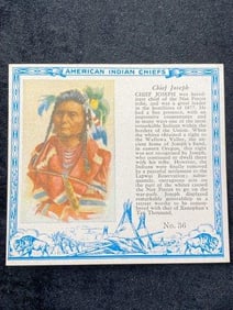 Red Man Chewing Tobacco famous Indian Chiefs #36