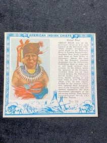 Red Man Chewing Tobacco famous Indian Chiefs #38