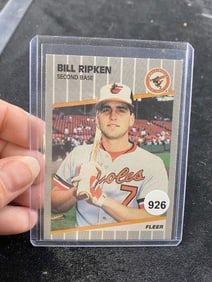 1989 Fleer Billy Ripken Error Baseball Card