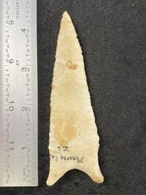 Dalton from Morgan County, Illinois Indian Artifact Arrowhead