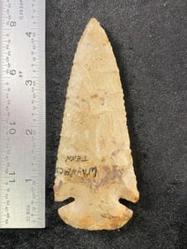 Dovetail from Wayne County, Tennessee Indian Artifact Arrowhead