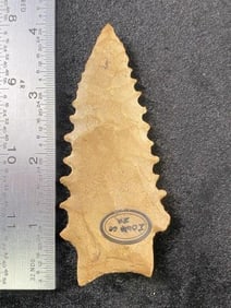 Dalton from Iowa Indian Artifact Arrowhead