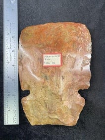 Pollished Chipped Hoe from Madison County, Illinois Indian Artifact Arrowhead exceptional pollish,