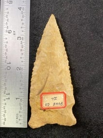 Dalton from Pike County, Illinois Indian Artifact Arrowhead