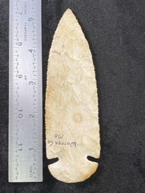 Dovetail from Missouri Indian Artifact Arrowhead