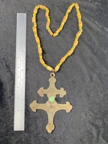 Hudson Bay Trade Necklace Indian Artifact Arrowhead