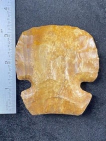 Chipped Hoe from Illinois Indian Artifact Arrowhead