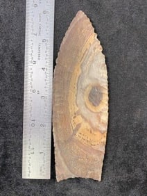 Very Colorful Bullseye Clovis from Tennessee Indian Artifact Arrowhead