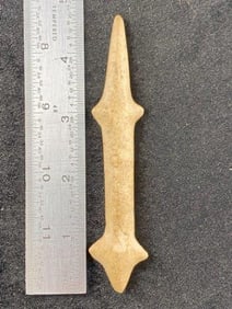 Pollished Stone Lizzard Effigy Indian Artifact Arrowhead