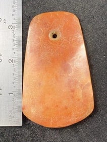 Quartz Pendant from Illinois Indian Artifact Arrowhead