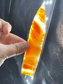 Large Obsidian Paleo from Colorado Indian Artifact Arrowhead