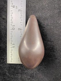 Hematite Plummet from Illinois Indian Artifact Arrowhead