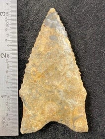 Dalton from Missouri Indian Artifact Arrowhead