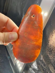 Quartz Pendant from Illinois Indian Artifact Arrowhead