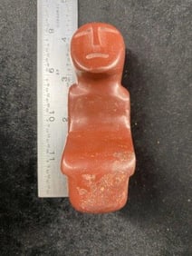 Stone Human Effigy from Tennessee Indian Artifact Arrowhead