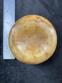 Quartz Discoidal from Illinois Indian Artifact Arrowhead