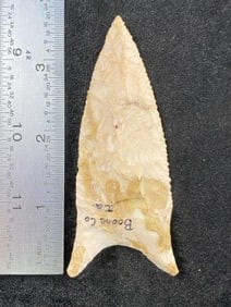 Clovis from Boone County, Iowa Indian Artifact Arrowhead