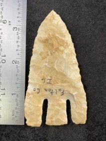 Calf Creek from Illinois Indian Artifact Arrowhead