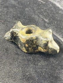 Double Bear Effigy Bannerstone from Tennessee Indian Artifact Arrowhead