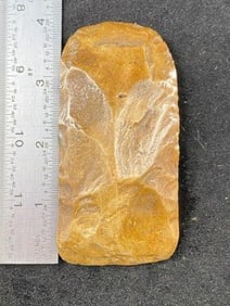 Chipped Pollished Hoe from Missouri Indian Artifact Arrowhead