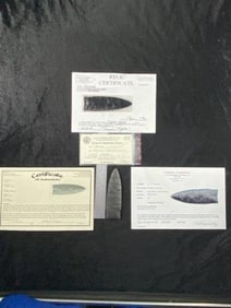 Holland with Tony Putty, Dwain Rogers, Ken Partain COA and Museum Card from Arkansas made of Pitkin