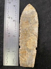 Notched Agate Basin from Missouri Indian Artifact Arrowhead