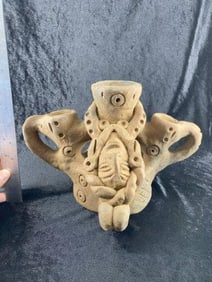 Pre-Columbian Pottery Vessel from Aaron Mitchell Collection Indian Artifact Arrowhead