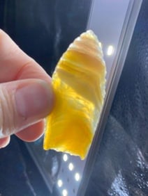 Obsidian Folsom from Colorado Indian Artifact Arrowhead