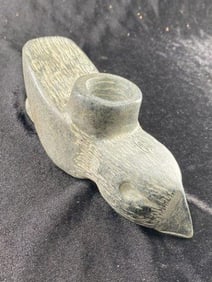 Hawk Effigy Stone Pipe from Tennessee Indian Artifact Arrowhead