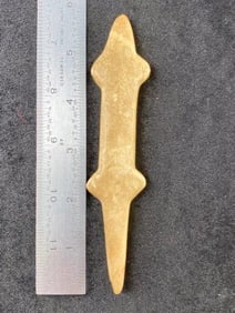 Pollished Stone Lizzard Effigy Indian Artifact Arrowhead