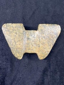 Winged Bannerstone from Illinois Indian Artifact Arrowhead