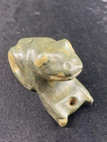 Frog "Birdstone" from Illinois Indian Artifact Arrowhead