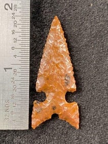 Extremely Fine Obsidian Point from the Gerald Gerlach Collection from Boise, Idaho Indian Artifact