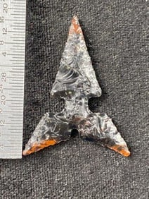 Extremely Fine Obsidian Point from the Gerald Gerlach Collection from Boise, Idaho Indian Artifact