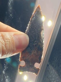 Extremely Fine Obsidian Point from the Gerald Gerlach Collection from Boise, Idaho Indian Artifact