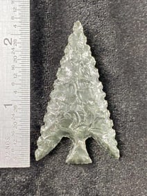 Extremely Fine Obsidian Point from the Gerald Gerlach Collection from Boise, Idaho Indian Artifact