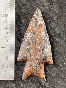 Extremely Fine Obsidian Point from the Gerald Gerlach Collection from Boise, Idaho Indian Artifact