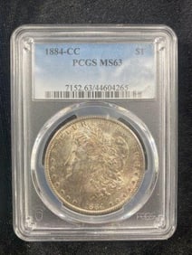 1884 Carson City Morgan Silver Dollar Coin