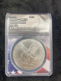 2021 Silver Eagle MS70 Coin