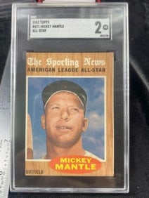 1962 Topps Mickey Mantle Baseball Card