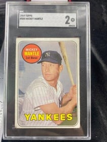 1969 Topps Mickey Mantle Baseball Card