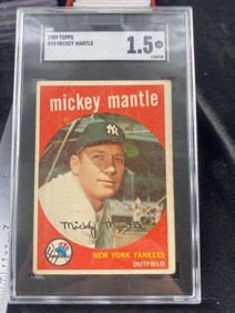 1959 Topps Mickey Mantle Baseball Card