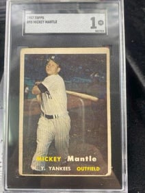 1957 Topps Mickey Mantle Baseball Card
