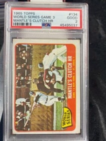 1965 Topps Mantle's Clutch Baseball Card