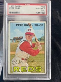 1967 Topps Pete Rose Baseball Card